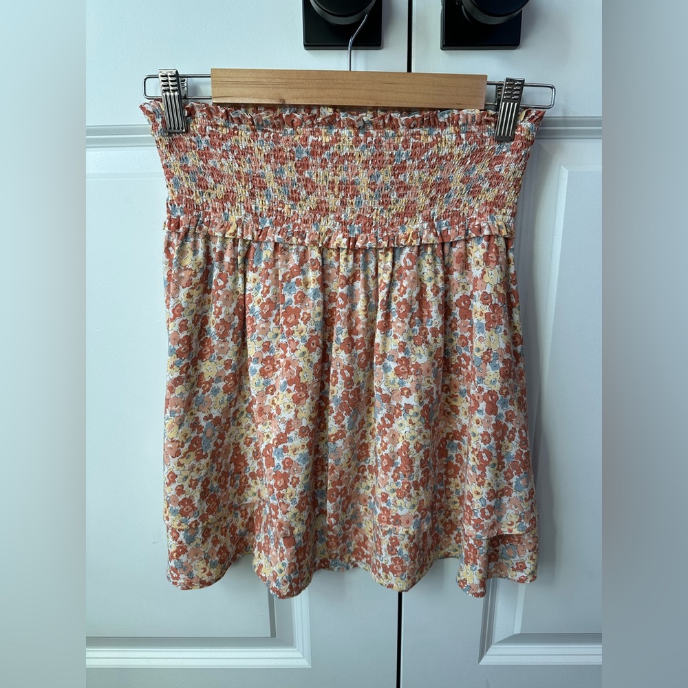 Rails Women’s Addison Multi Wildflower Skirt Cottagecore Smocked Size Small